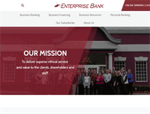 Tablet Screenshot of enterprisebankpgh.com